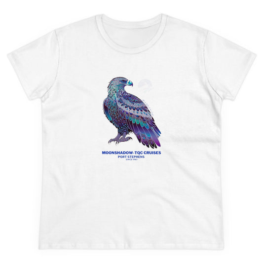 Women's | MSTQC White Bellied Sea Eagle Design Mid-weight Cotton Tee