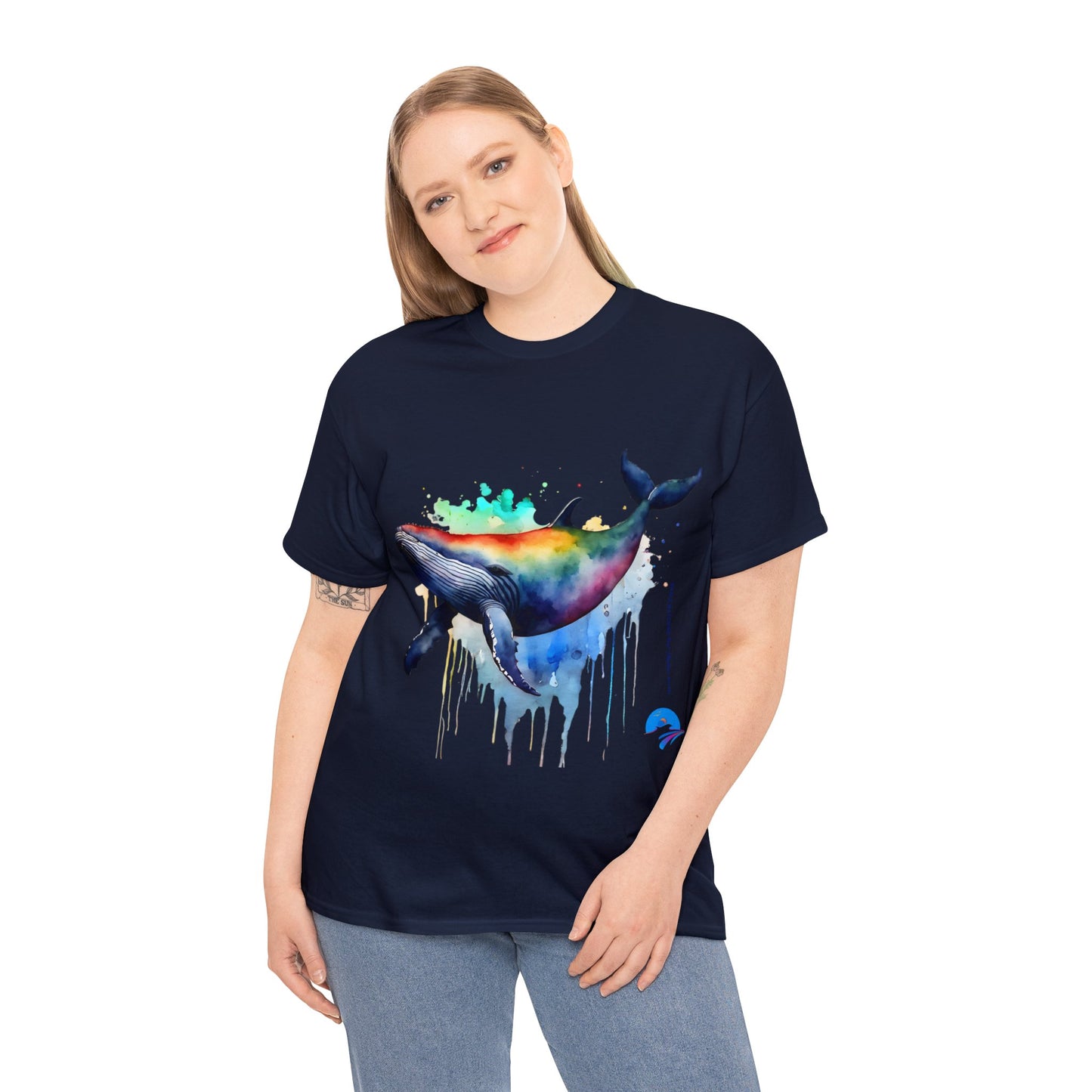 Unisex | Rainbow Dolphin |  Heavy Cotton Tee